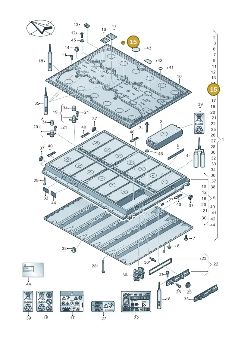 1EA802132C — Volkswagen ID.7 Limousine Pro (2023-) diagram 091915050, position 15