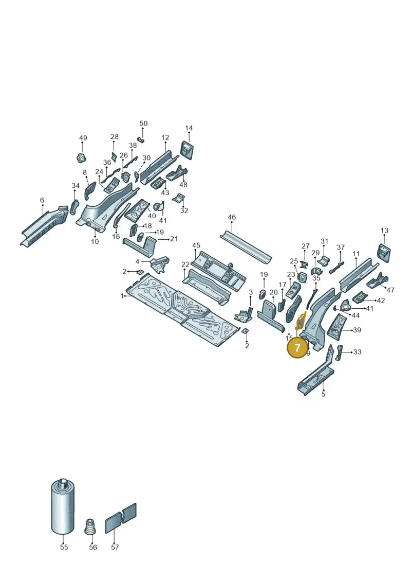 1EA802133A — Volkswagen ID.4 Pro (2020-2023) diagram 11a803020, position 7