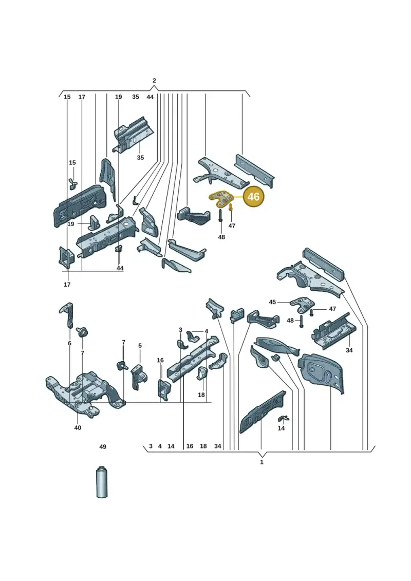 1EA802150A — Volkswagen ID.6 X (2021-) diagram 11d803000, position 46