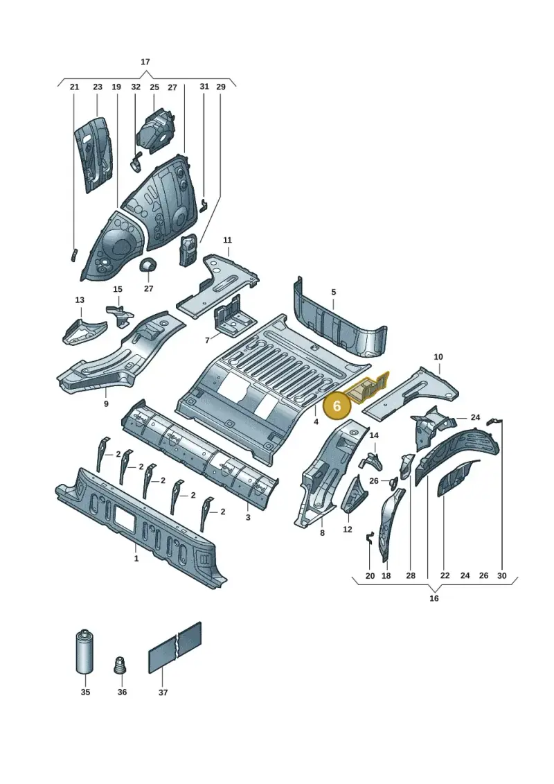 1EA802297 — Volkswagen ID.3 Pro (2019-2024) diagram 10a803015, position 6