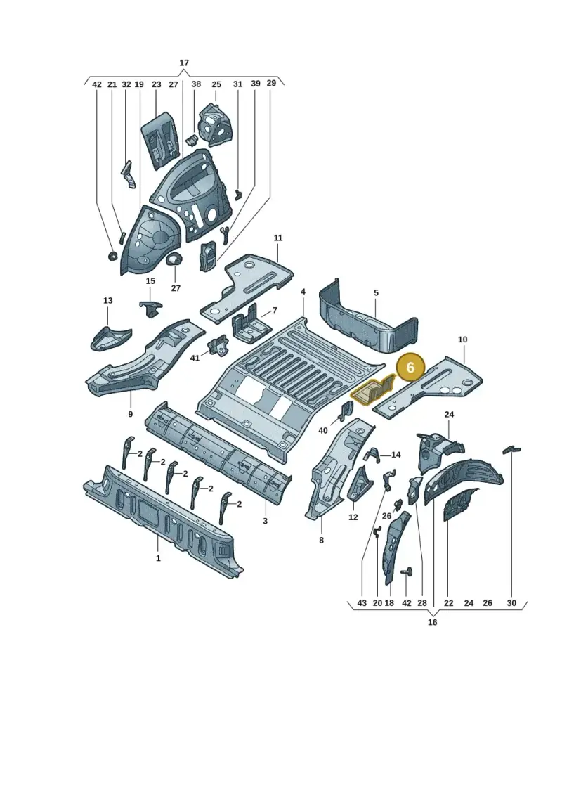 1EA802297 — Volkswagen ID.4 X (2020-) diagram 11d803015, position 6