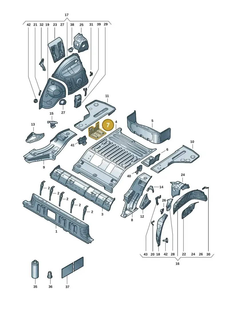 1EA802298 — Volkswagen ID.4 Pro (2020-2023) diagram 11a803015, position 7