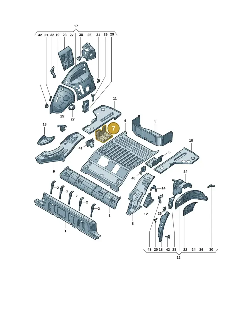 1EA802298 — Volkswagen ID.4 X (2020-) diagram 11d803015, position 7