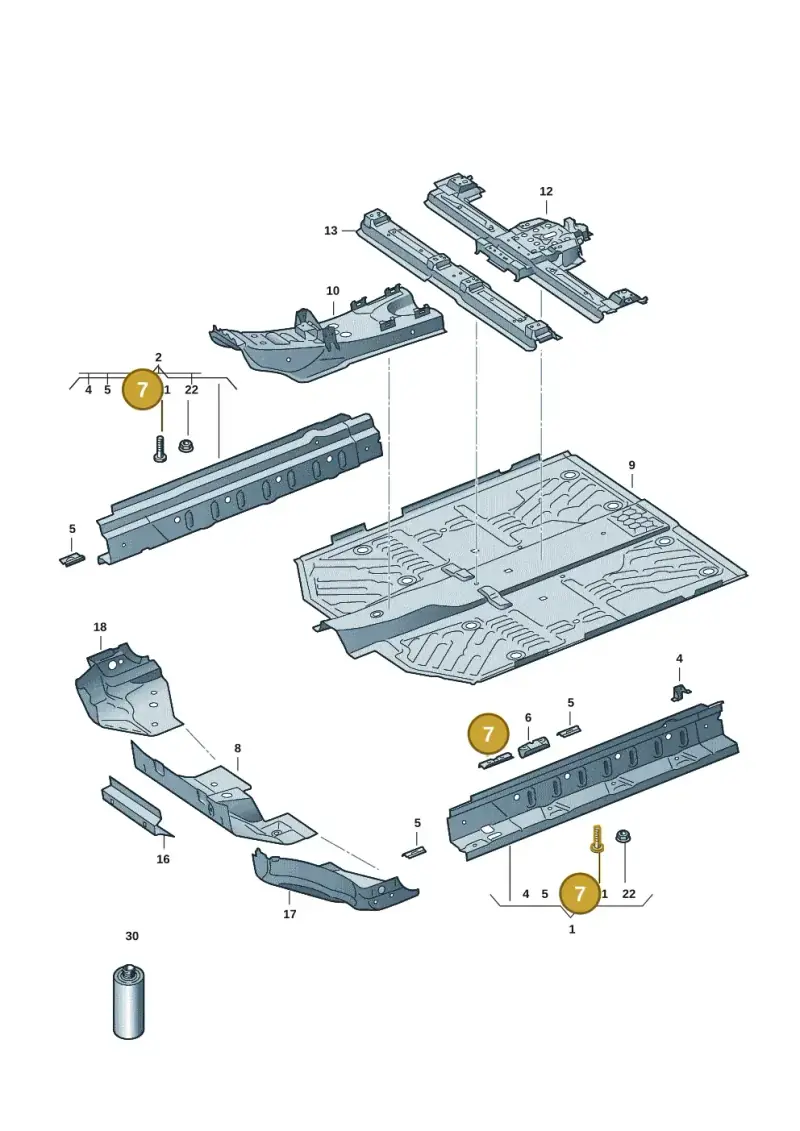 1EA802307 — Volkswagen ID.7 Limousine Pro (2023-) diagram 14b803200, position 7