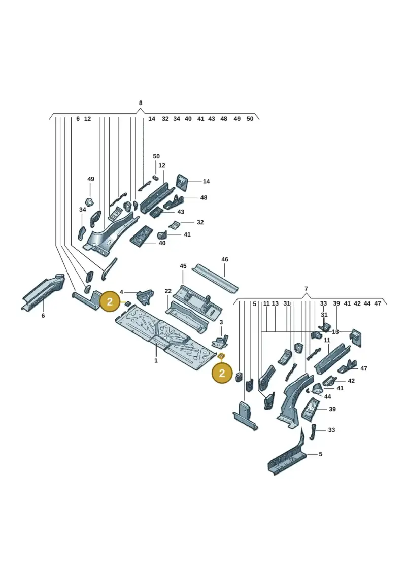 1EA802311 — Volkswagen ID.6 X (2021-) diagram 11d803020, position 2