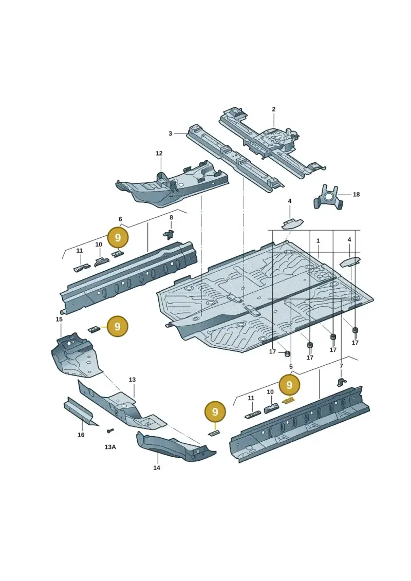 1EA802311 — Volkswagen Aero saloon (2023-) diagram 12d803100, position 9