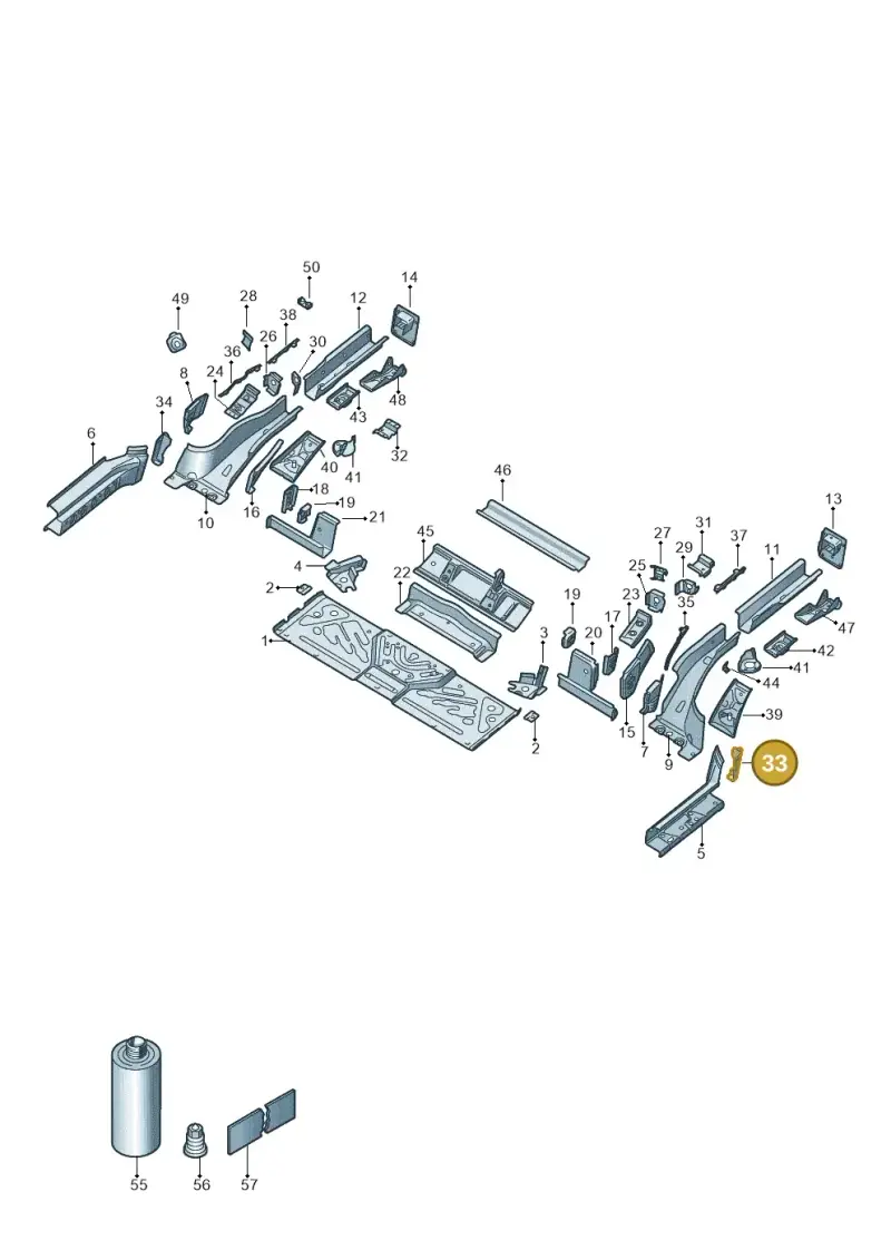 1EA802397A — Volkswagen ID.4 Pro (2020-2023) diagram 11a803020, position 33