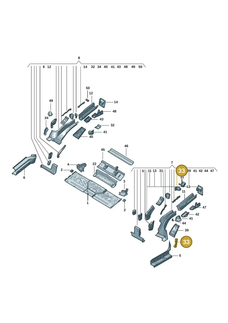 1EA802397A — Volkswagen ID.6 X (2021-) diagram 11d803020, position 33