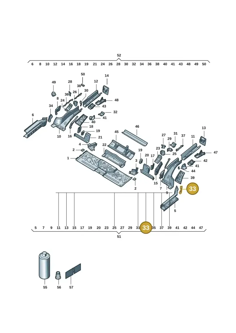1EA802397A — Volkswagen ID.4 (2020-) diagram 11g803020, position 33