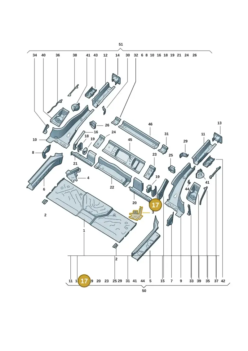 1EA802491 — Volkswagen ID.3 (2021-) diagram 10d803020, position 17