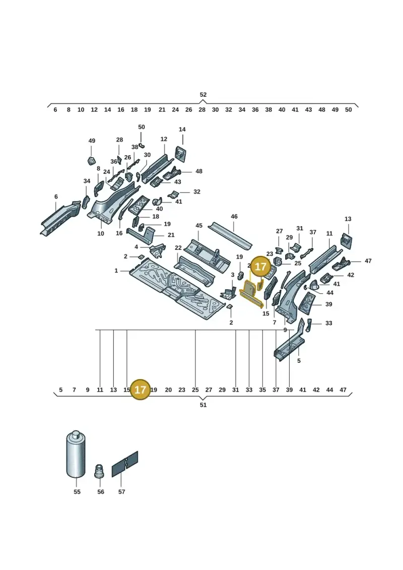 1EA802491 — Volkswagen ID.4 (2020-) diagram 11g803020, position 17