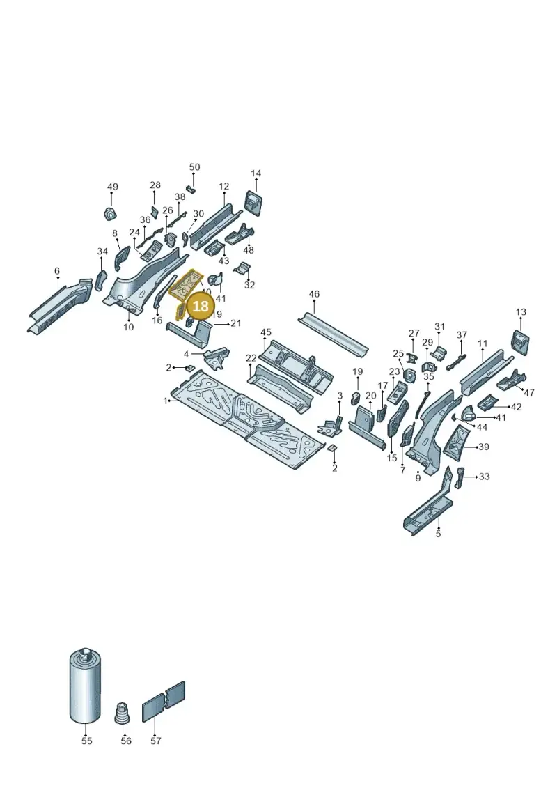 1EA802492 — Volkswagen ID.4 Pro (2020-2023) diagram 11a803020, position 18