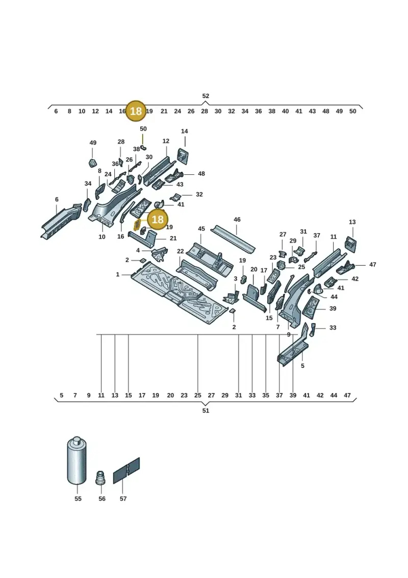 1EA802492 — Volkswagen ID.4 (2020-) diagram 11g803020, position 18