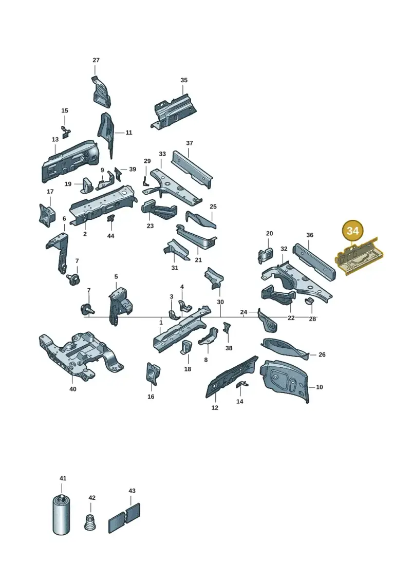 1EA802507 — Volkswagen ID.3 Pro (2019-2024) diagram 10a803000, position 34