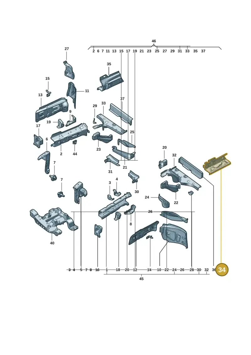 1EA802507 — Volkswagen ID.3 (2021-) diagram 10d803000, position 34