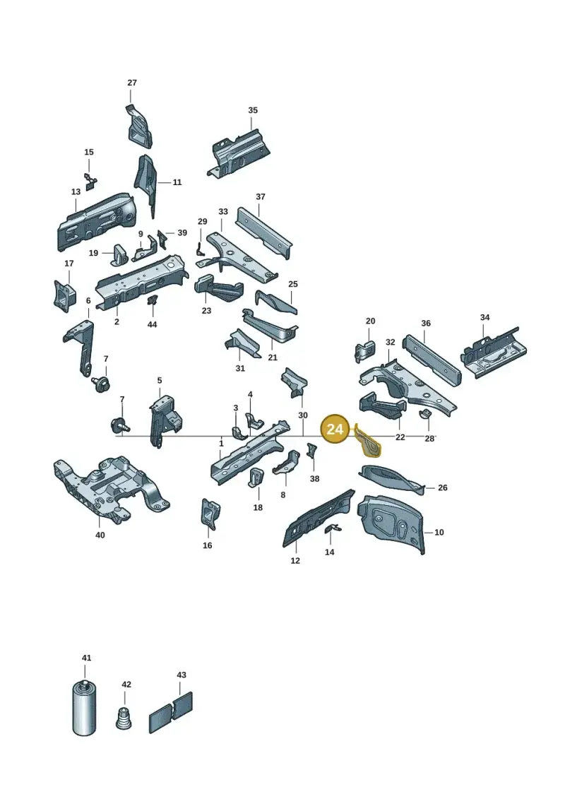 1EA802747 — Volkswagen ID.3 Pro (2019-2024) diagram 10a803000, position 24