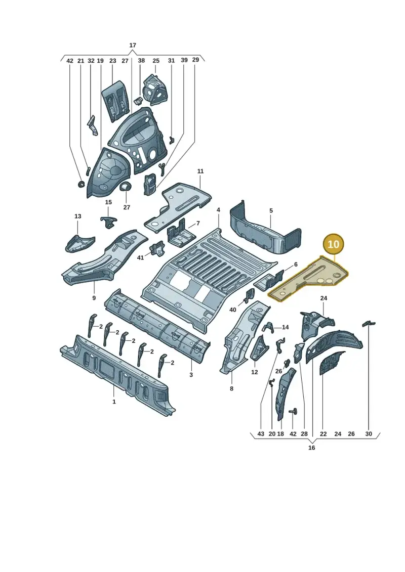 1EA802851A — Volkswagen ID.4 X (2020-) diagram 11d803015, position 10