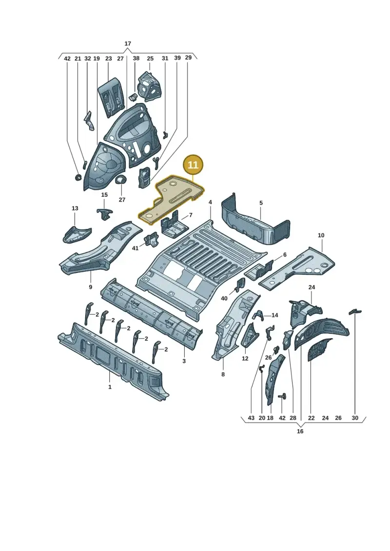 1EA802852A — Volkswagen ID.4 X (2020-) diagram 11d803015, position 11
