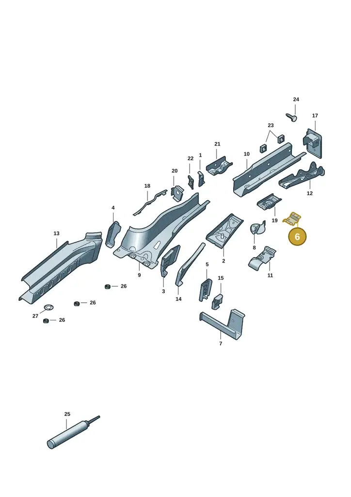 1EA803066 — Volkswagen ID.7 Limousine Pro (2023-) diagram 14b803401, position 6