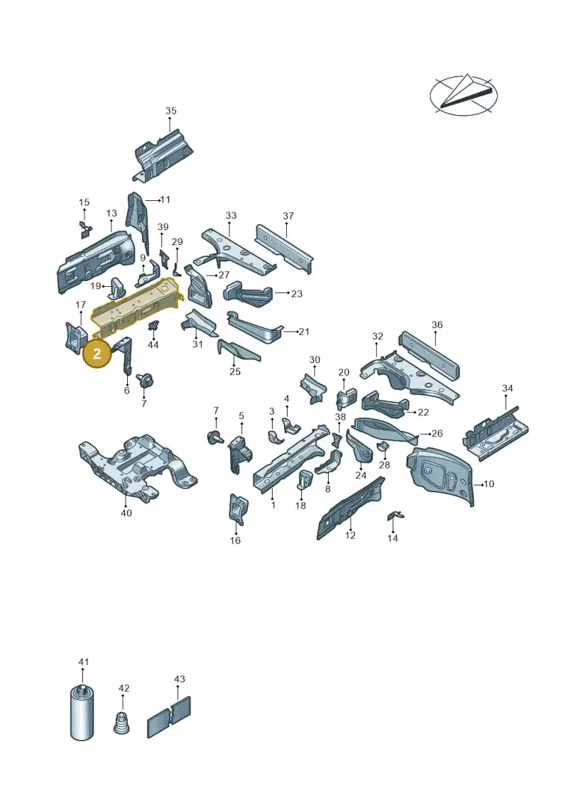 1EA803110 — Volkswagen ID.4 Pro (2020-2023) diagram 11a803000, position 2