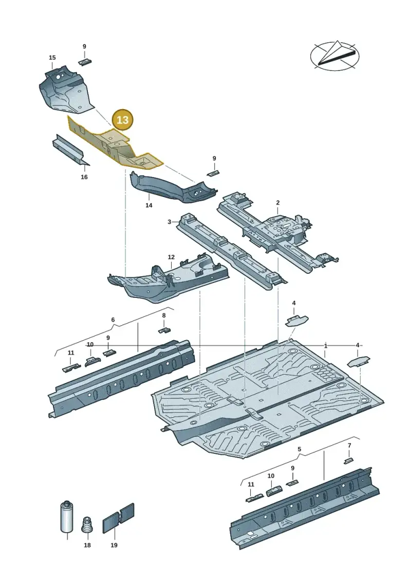 1EA803143 — Volkswagen ID.3 Pro (2019-2024) diagram 10a803010, position 13