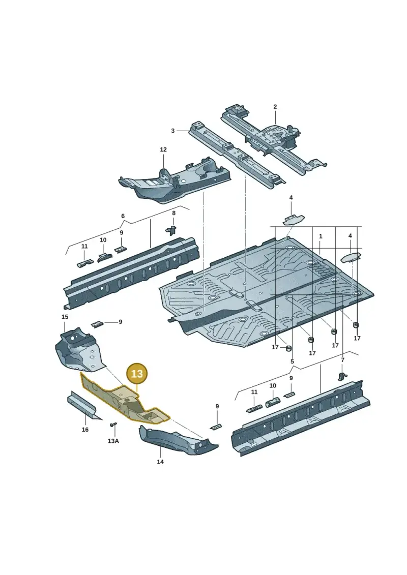 1EA803143 — Volkswagen ID.4 X (2020-) diagram 11d803010, position 13