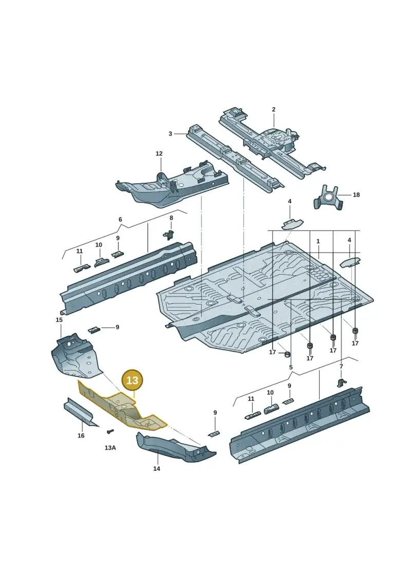 1EA803143 — Volkswagen ID.6 X (2021-) diagram 12d803100, position 13
