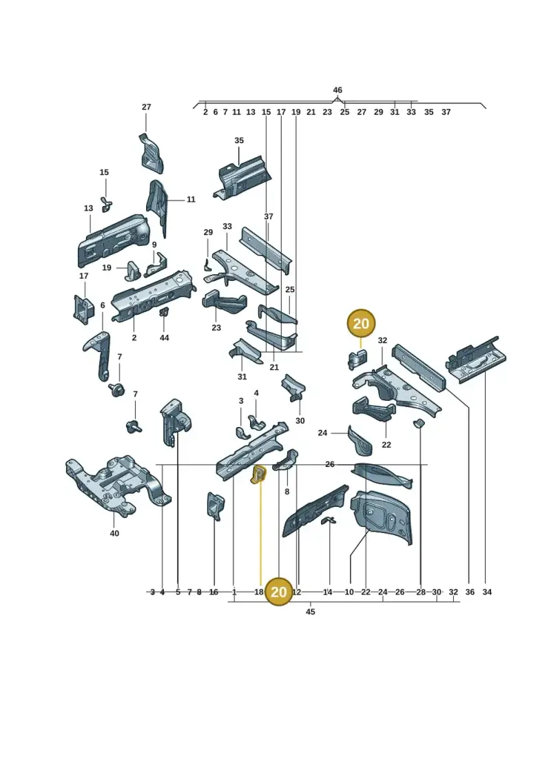1EA803211 — Volkswagen ID.3 (2021-) diagram 10d803000, position 20