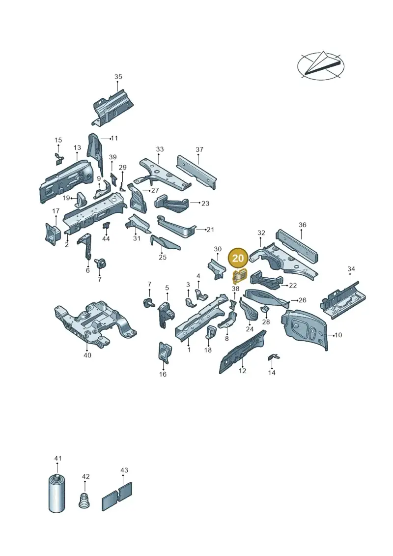 1EA803211 — Volkswagen ID.4 Pro (2020-2023) diagram 11a803000, position 20