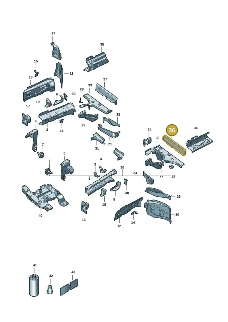 1EA803229 — Volkswagen ID.3 Pro (2019-2024) diagram 10a803000, position 36