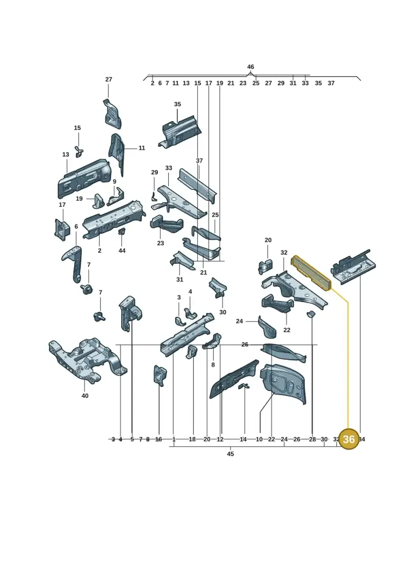 1EA803229 — Volkswagen ID.3 (2021-) diagram 10d803000, position 36