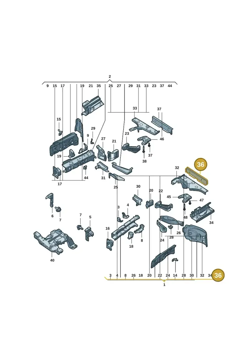 1EA803229 — Volkswagen ID.4 (2020-) diagram 11g803000, position 36
