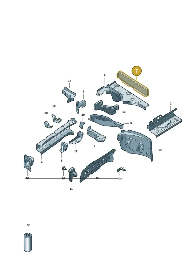 1EA803229 — Volkswagen ID.7 Limousine Pro (2023-) diagram 14b803000, position 7