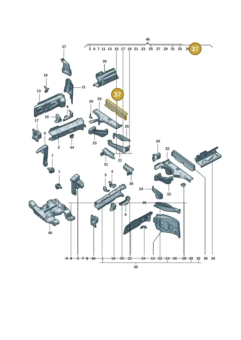 1EA803230 — Volkswagen ID.3 (2021-) diagram 10d803000, position 37
