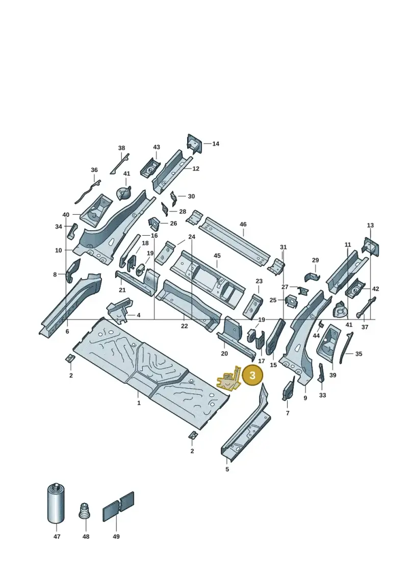 1EA803249 — Volkswagen ID.3 Pro (2019-2024) diagram 10a803020, position 3
