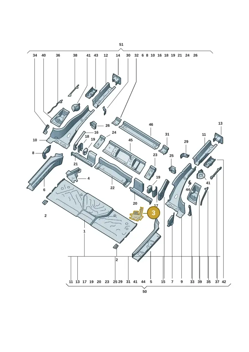 1EA803249 — Volkswagen ID.3 (2021-) diagram 10d803020, position 3
