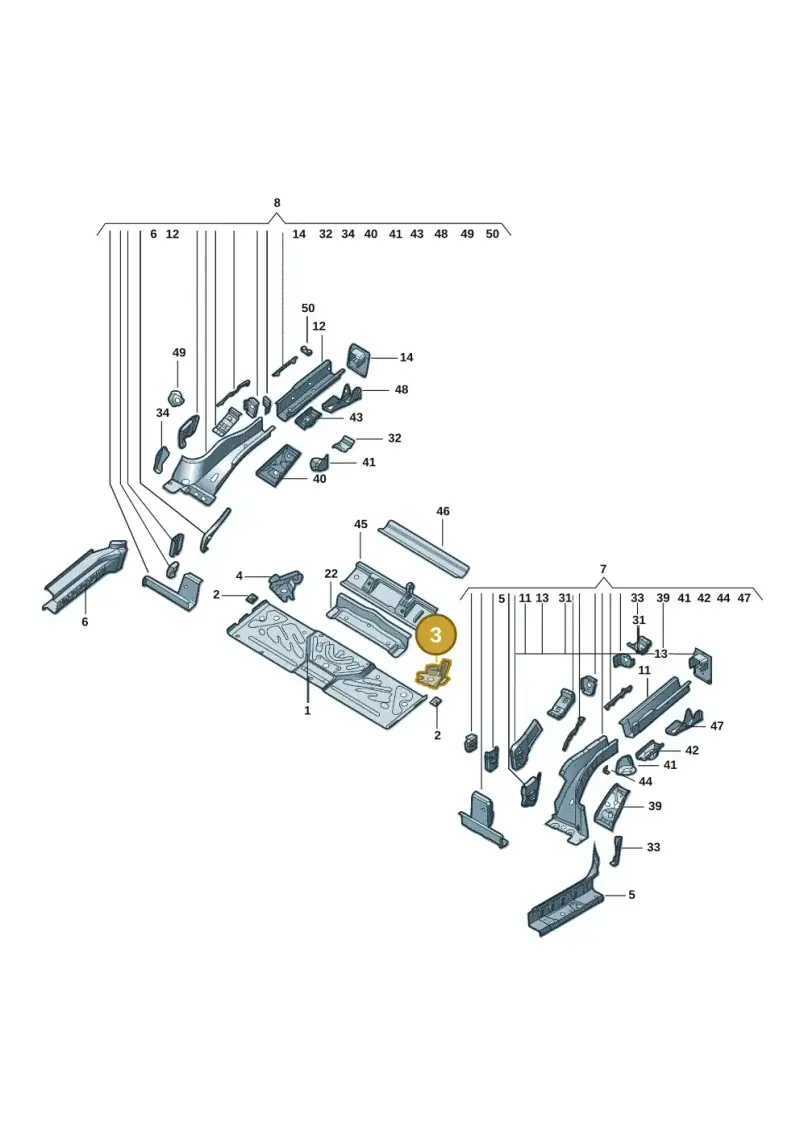 1EA803249 — Volkswagen ID.4 X (2020-) diagram 11d803020, position 3