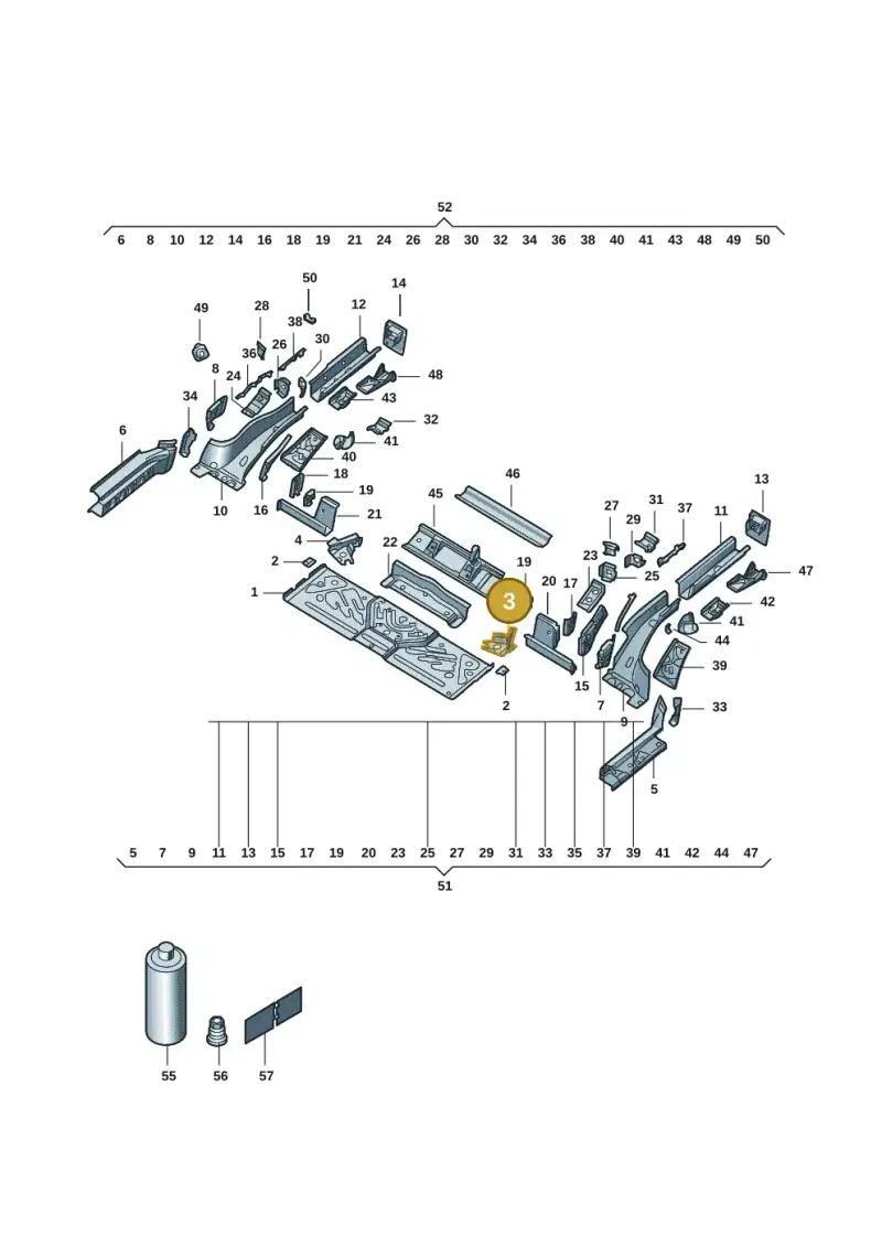 1EA803249 — Volkswagen ID.4 (2020-) diagram 11g803020, position 3