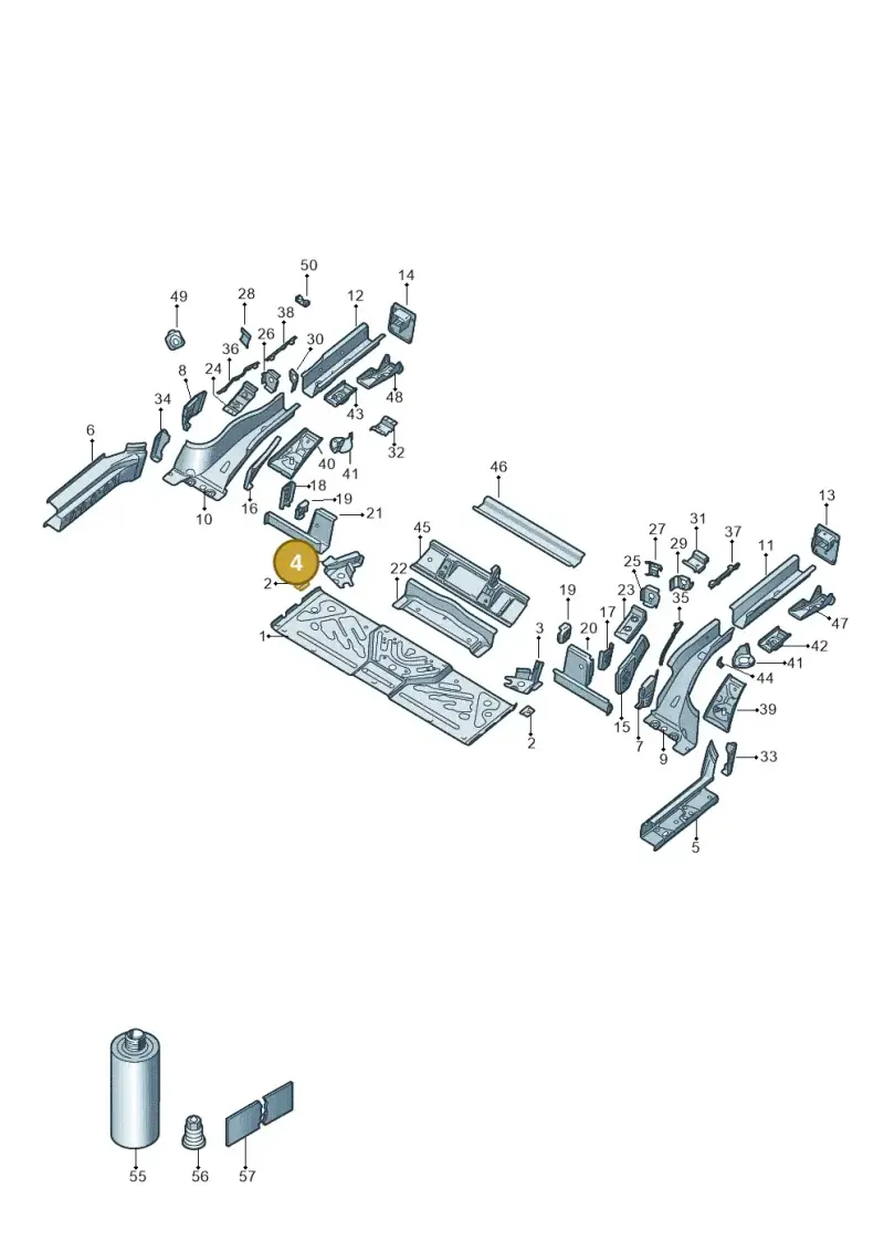 1EA803250 — Volkswagen ID.4 Pro (2020-2023) diagram 11a803020, position 4