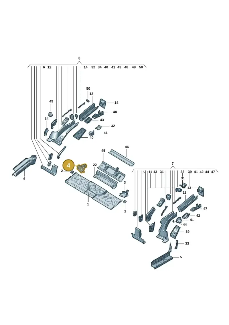 1EA803250 — Volkswagen ID.4 X (2020-) diagram 11d803020, position 4