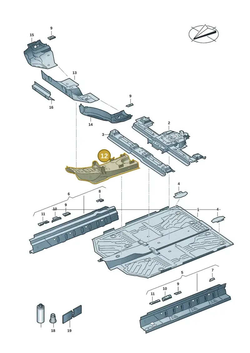 1EA803296 — Volkswagen ID.3 Pro (2019-2024) diagram 10a803010, position 12