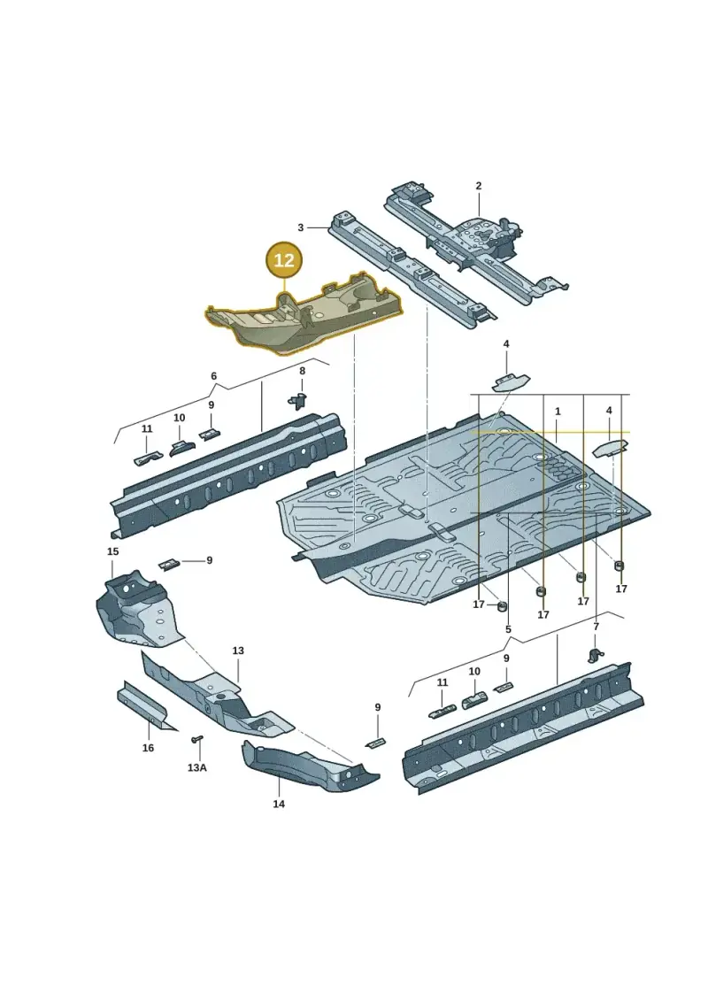 1EA803296 — Volkswagen ID.4 X (2020-) diagram 11d803010, position 12