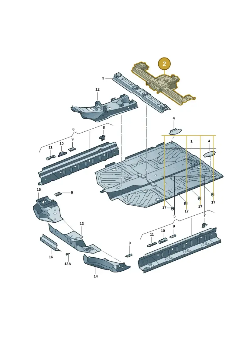 1EA803301A — Volkswagen ID.4 X (2020-) diagram 11d803010, position 2