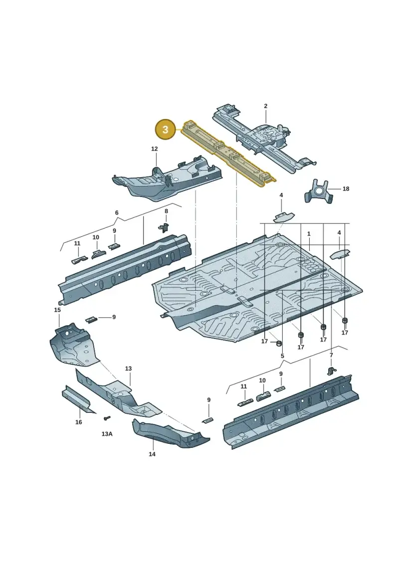1EA803302A — Volkswagen ID.6 X (2021-) diagram 12d803100, position 3