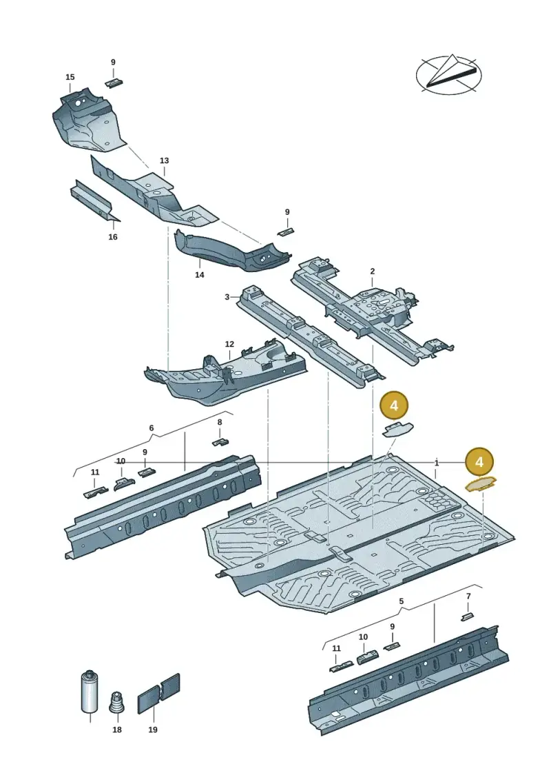 1EA803315A — Volkswagen ID.3 Pro (2019-2024) diagram 10a803010, position 4