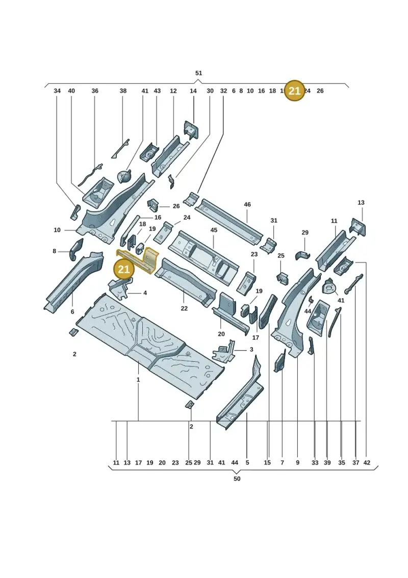 1EA803346 — Volkswagen ID.3 (2021-) diagram 10d803020, position 21