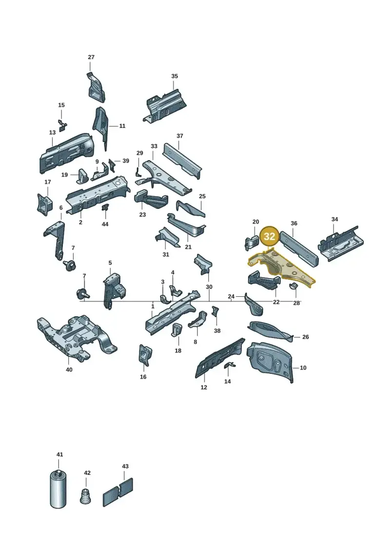 1EA803351 — Volkswagen ID.3 Pro (2019-2024) diagram 10a803000, position 32