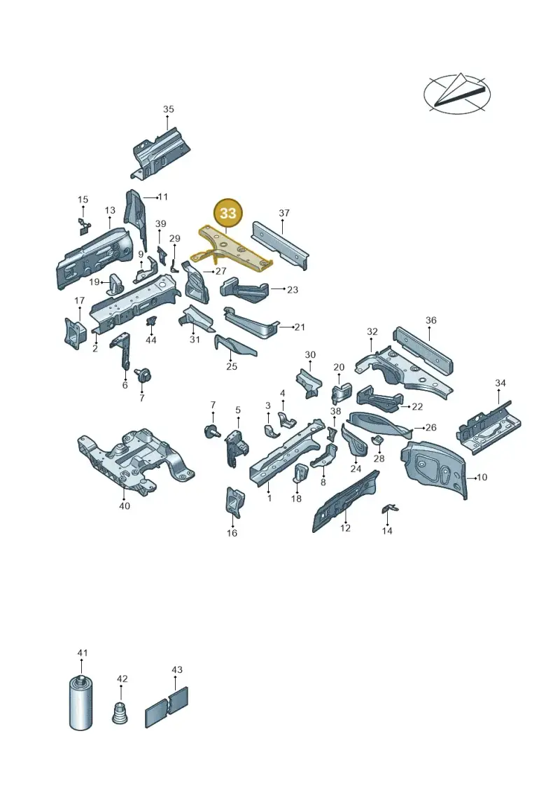 1EA803352E — Volkswagen ID.4 Pro (2020-2023) diagram 11a803000, position 33