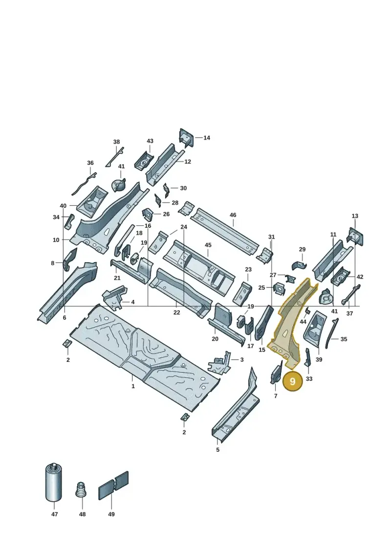 1EA803505 — Volkswagen ID.3 Pro (2019-2024) diagram 10a803020, position 9