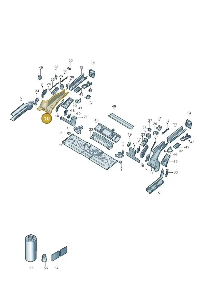 1EA803506 — Volkswagen ID.4 Pro (2020-2023) diagram 11a803020, position 10